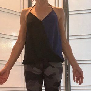 Abbeline color block halter top